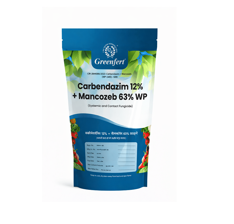Greenfert Carbendazim 12% Mancozeb 63% WP 