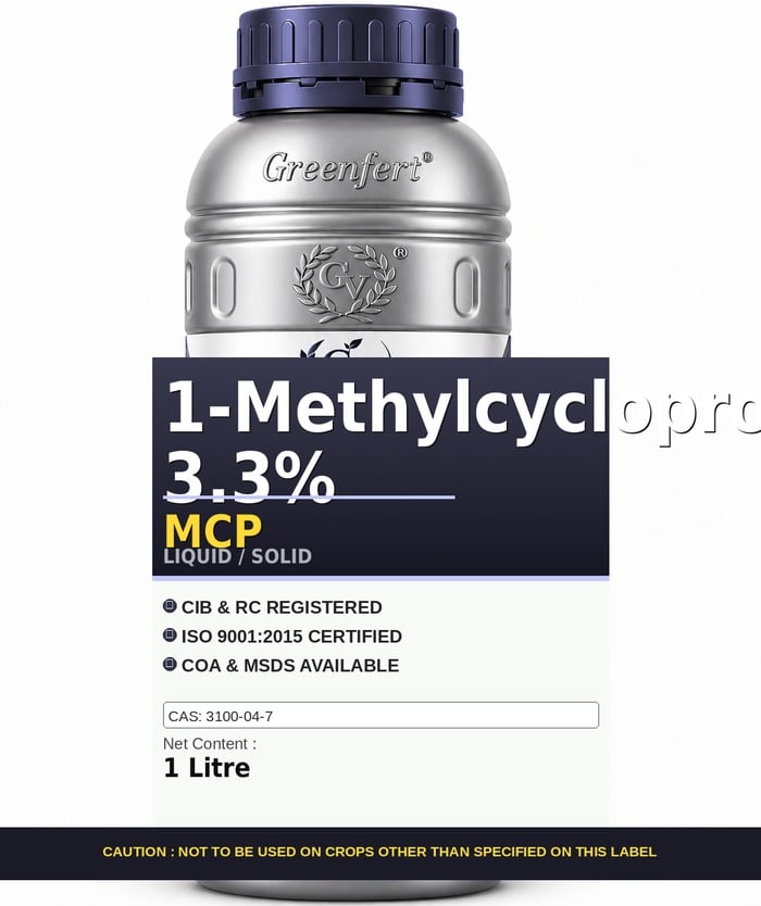 Greenfert 1-Methylcyclopropene 3.3% MCP — MCP packaging bag