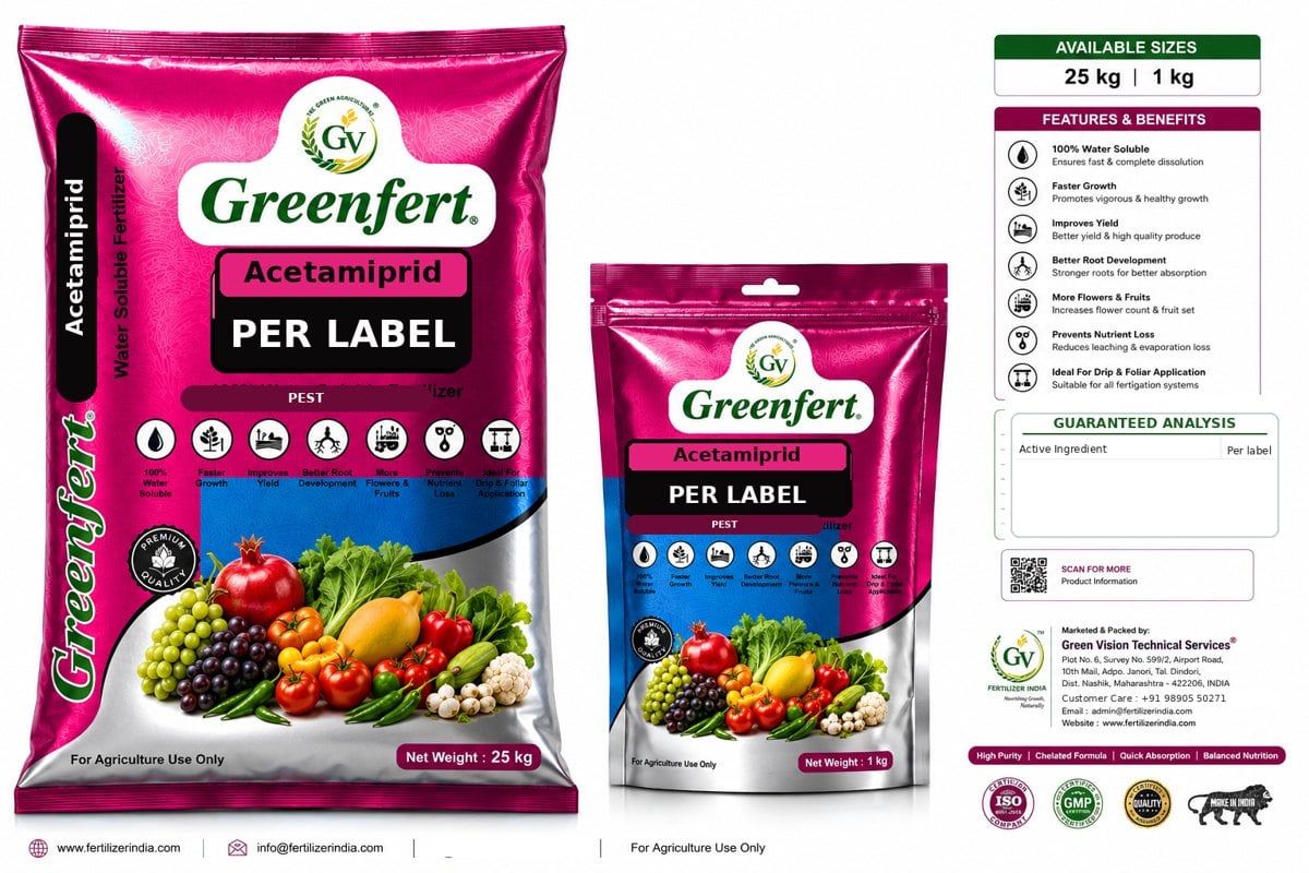 Acetamiprid 50% WP High Strength packaging