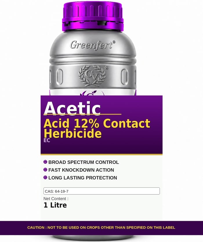 Acetic Acid 12% Contact Herbicide — bottle packaging