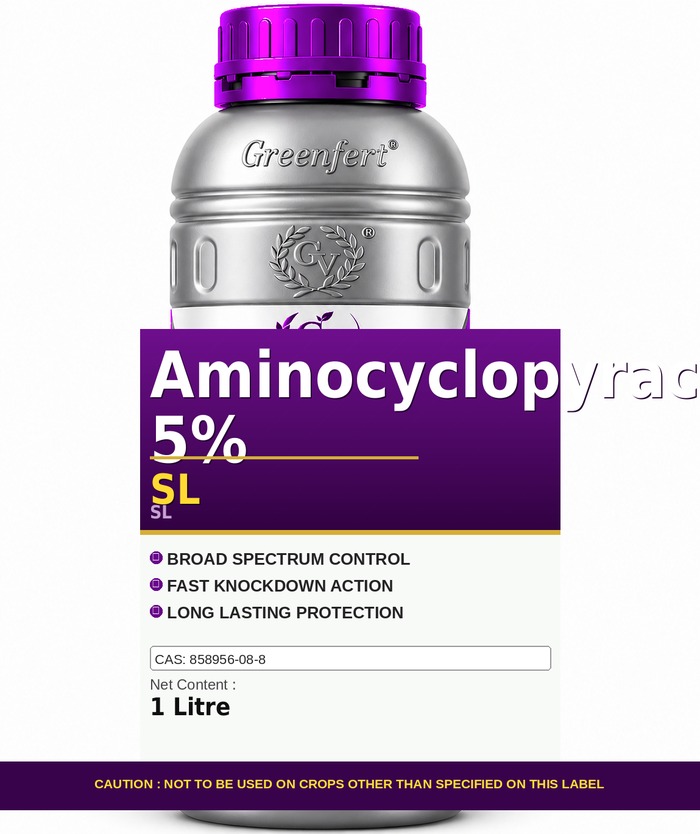 Aminocyclopyrachlor 5% SL — bottle packaging