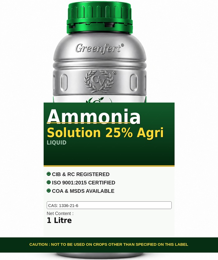 Greenfert Ammonia Solution 25% Agri — bottle packaging