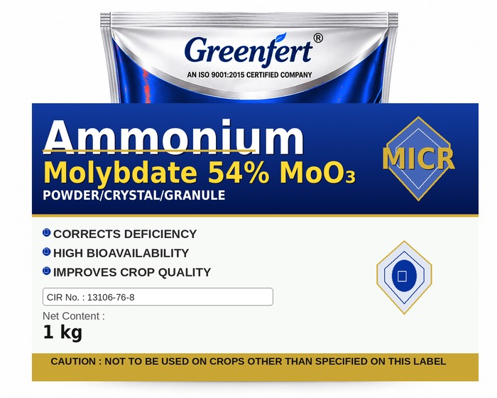 Greenfert Ammonium Molybdate 54% MoO₃ — MOO packaging bag
