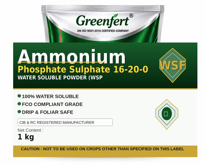 Greenfert Ammonium Phosphate Sulphate 16-20-0 — 0 packaging bag