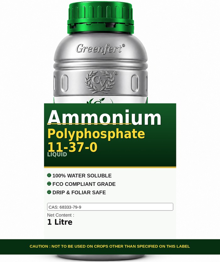 Greenfert Ammonium Polyphosphate 11-37-0 — bottle packaging