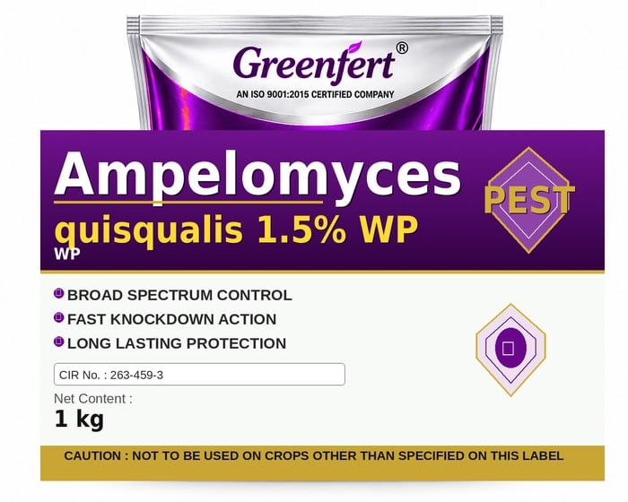 Ampelomyces quisqualis 1.5% WP — WP packaging bag
