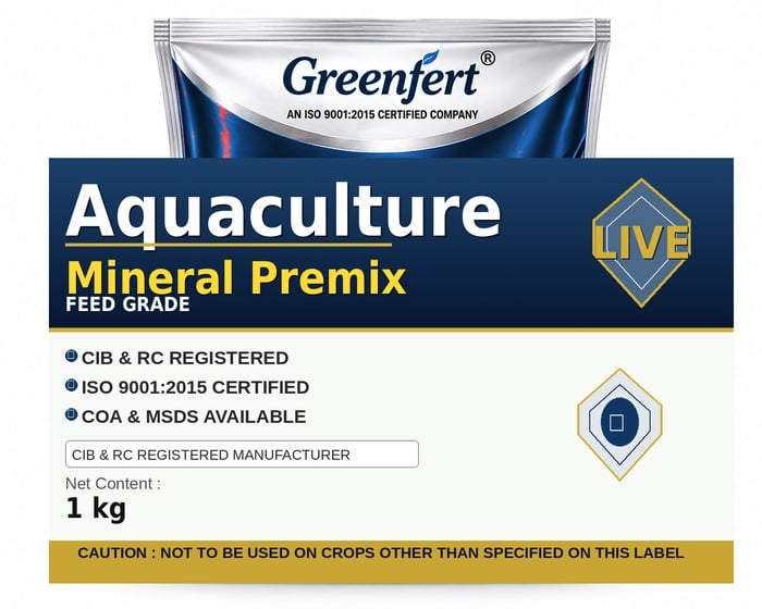 Greenfert Aquaculture Mineral Premix — bottle packaging