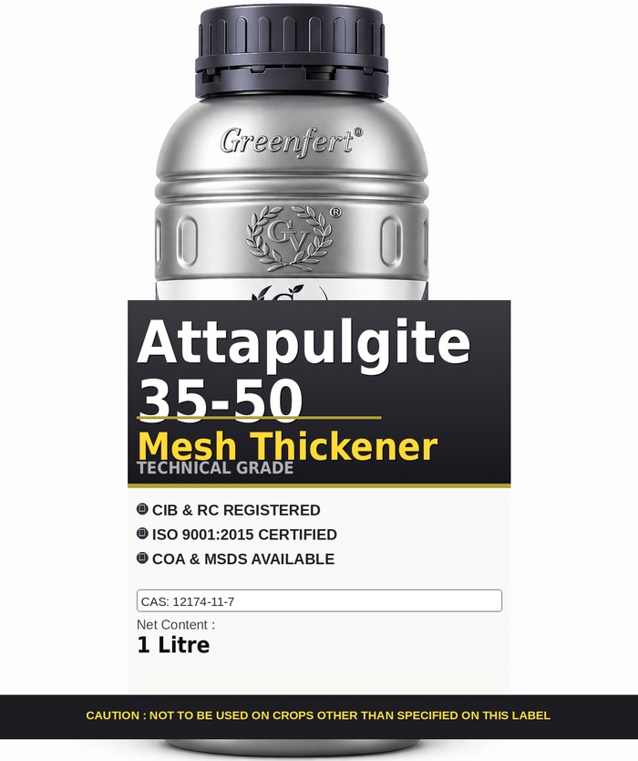 Attapulgite 35-50 Mesh Thickener — technical grade jar