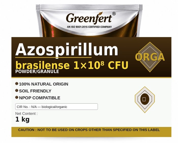 Greenfert Azospirillum brasilense 1×10⁸ CFU — CFU packaging bag