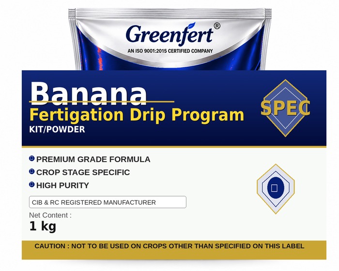 Greenfert Banana Fertigation Drip Program — PROGRAM packaging bag
