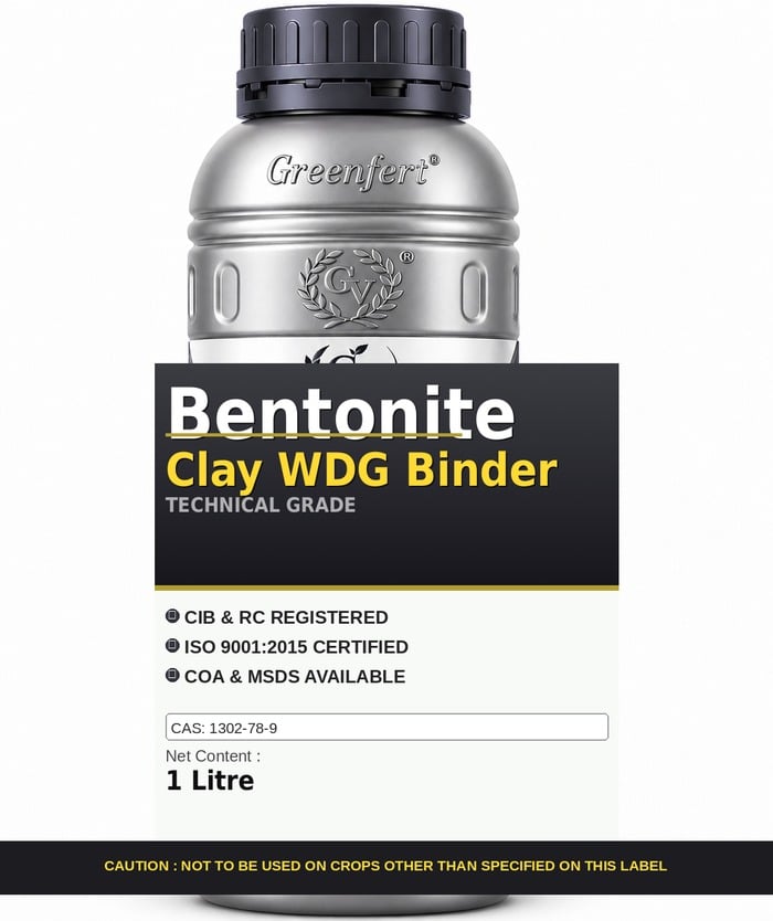Bentonite Clay WDG Binder — technical grade jar