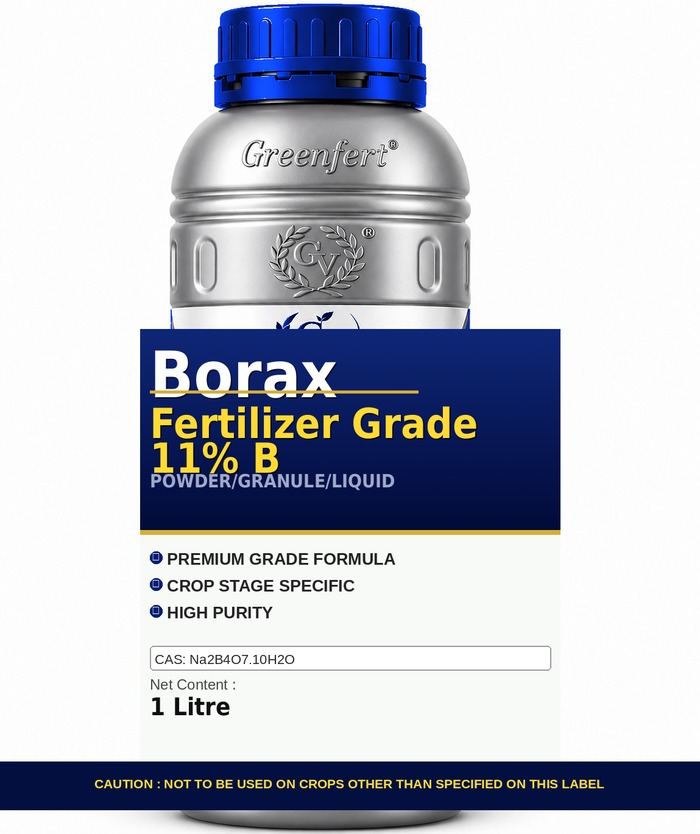 Greenfert Borax Fertilizer Grade 11% B — B packaging bag