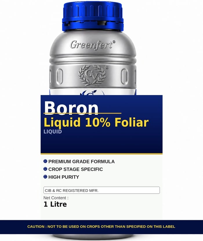 Greenfert Boron Liquid 10% Foliar — bottle packaging
