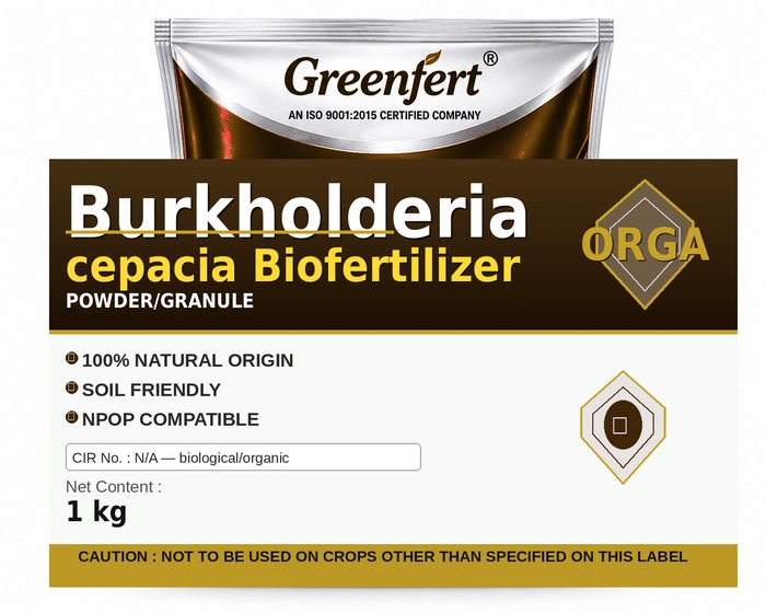 Greenfert Burkholderia cepacia Biofertilizer — BIOFERTILIZER packaging bag