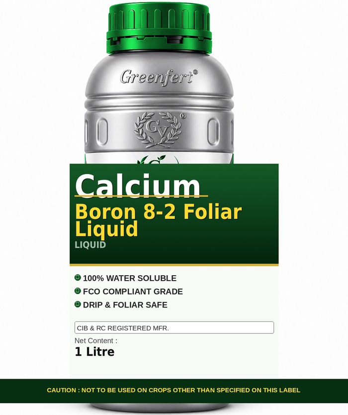 Greenfert Calcium Boron 8-2 Foliar Liquid — bottle packaging