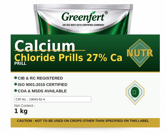 Greenfert Calcium Chloride Prills 27% Ca — bottle packaging