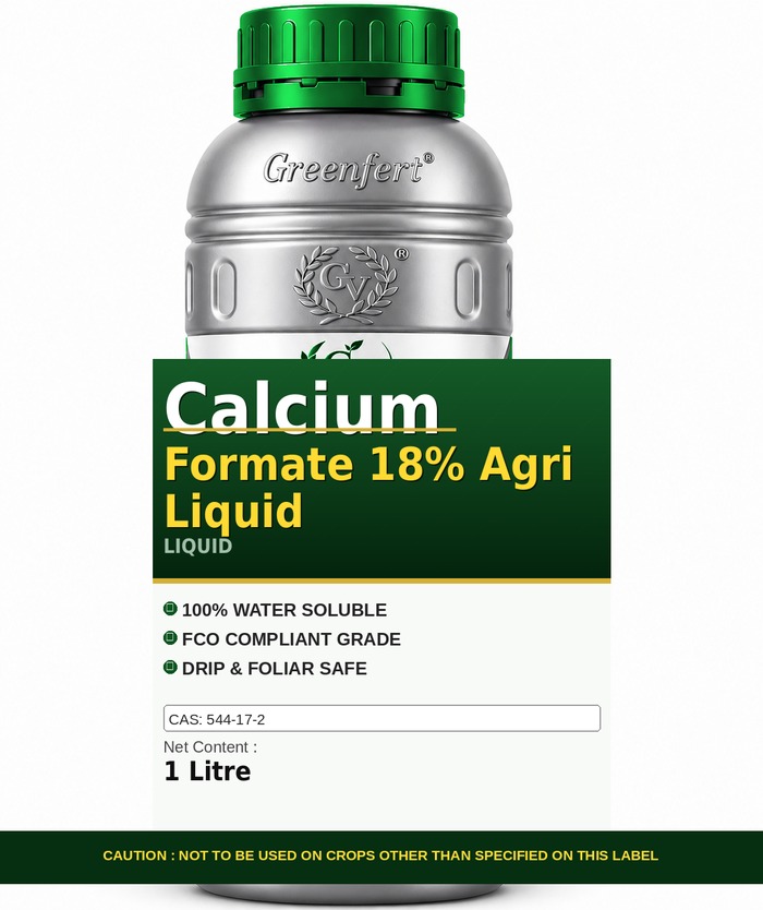 Greenfert Calcium 18% Liquid — bottle packaging
