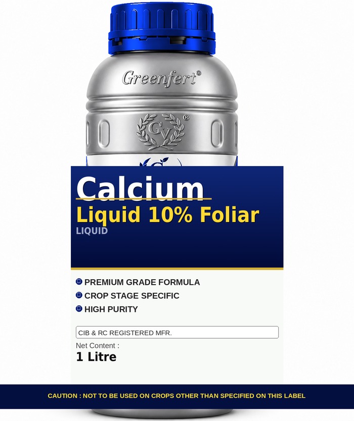 Greenfert Calcium Liquid 10% Foliar — bottle packaging