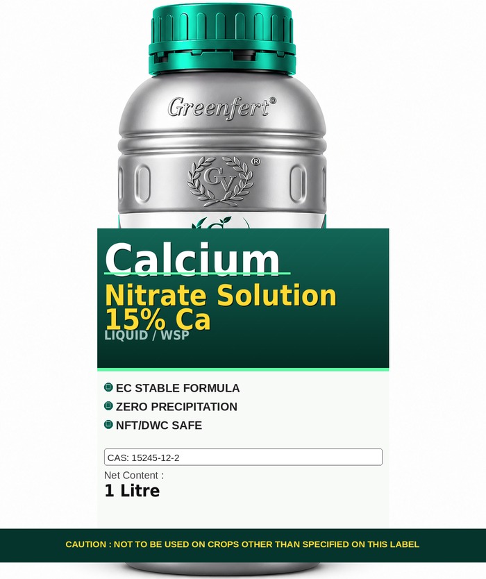Greenfert Calcium Nitrate Solution 15% Ca — CA packaging bag