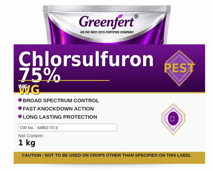 Chlorsulfuron 75% WG — WG packaging bag