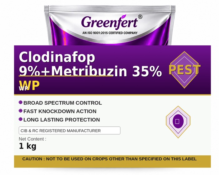 Clodinafop 9%+Metribuzin 35% WP — WP packaging bag