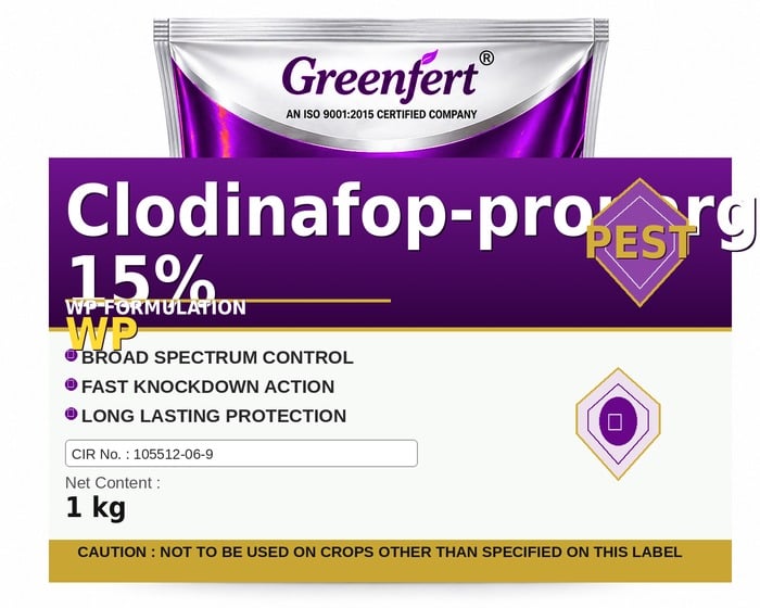 Clodinafop-propargyl 15% WP — WP packaging bag