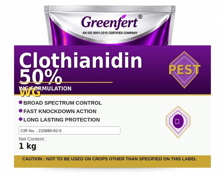 Clothianidin 50% WG — WG packaging bag