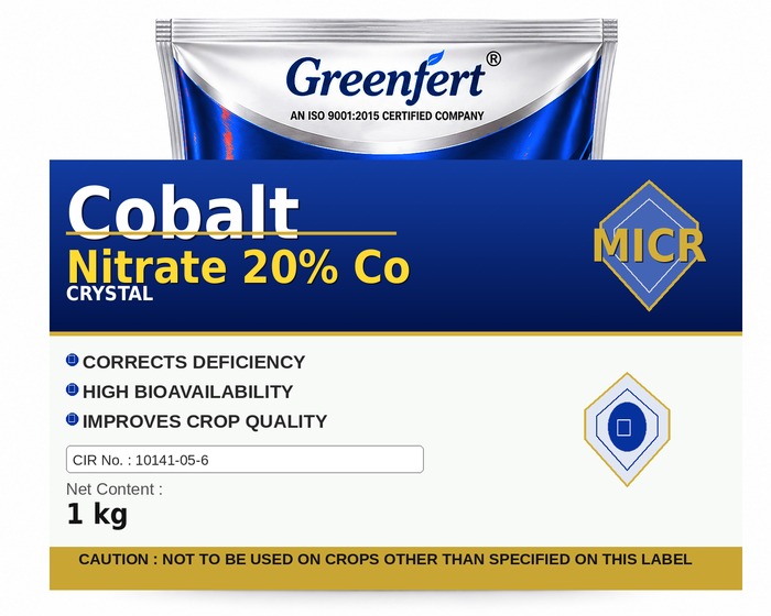 Greenfert Cobalt Nitrate 20% Co — CO packaging bag