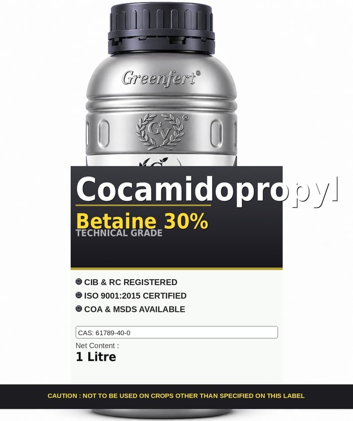Cocamidopropyl Betaine 30% — technical grade jar