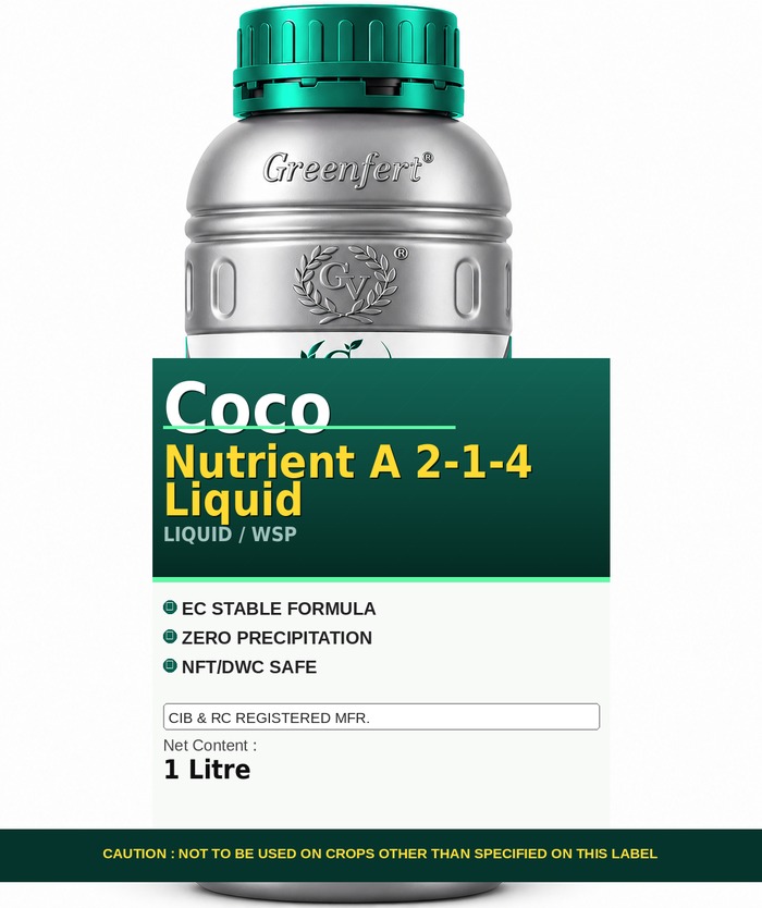 Greenfert Coco Nutrient A 2-1-4 Liquid — LIQUID packaging bag