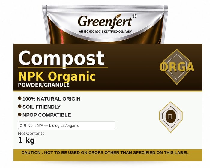 Greenfert Compost NPK Organic — ORGANIC packaging bag