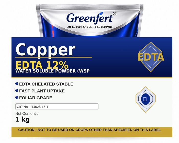 Greenfert Copper EDTA 12% — 12 packaging bag