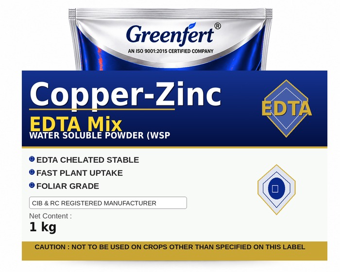 Greenfert Copper-Zinc EDTA Mix — MIX packaging bag