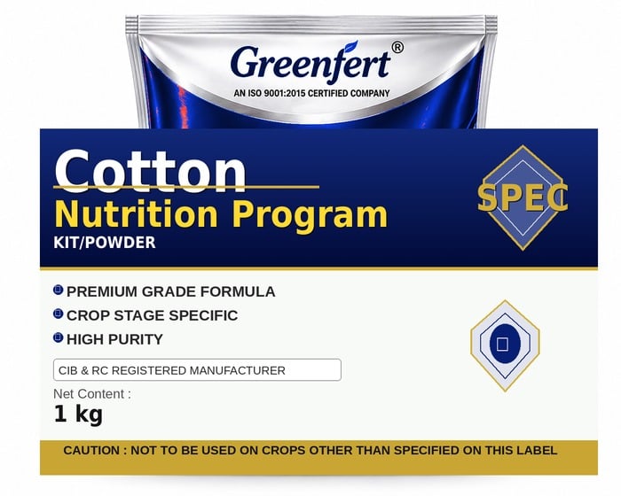 Greenfert Cotton Nutrition Program — PROGRAM packaging bag