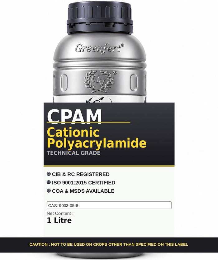 CPAM Cationic Polyacrylamide — technical grade jar