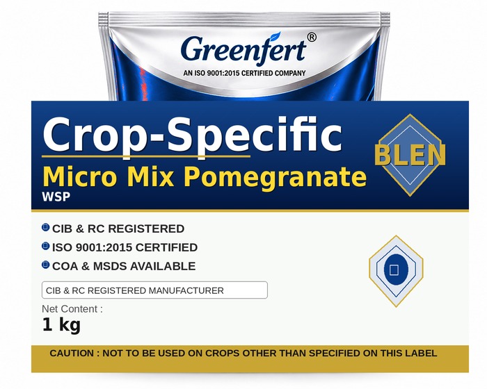 Greenfert Crop-Specific Micro Mix Pomegranate — POMEGRANATE packaging bag