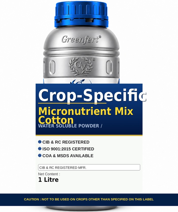 Greenfert Crop-Specific Micronutrient Mix Cotton — COTTON packaging bag