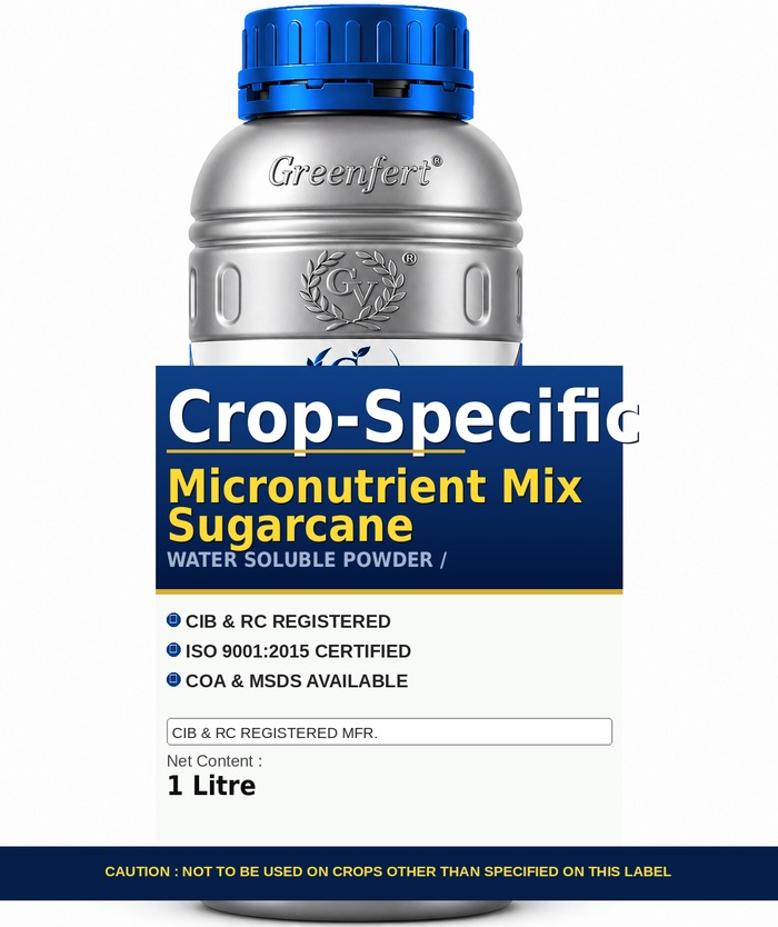 Greenfert Crop-Specific Micronutrient Mix Sugarcane — SUGARCANE packaging bag