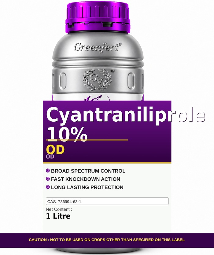 Cyantraniliprole 10% OD — bottle packaging