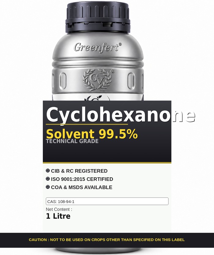 Cyclohexanone Solvent 99.5% — technical grade jar