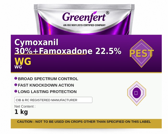 Cymoxanil 30%+Famoxadone 22.5% WG — WG packaging bag