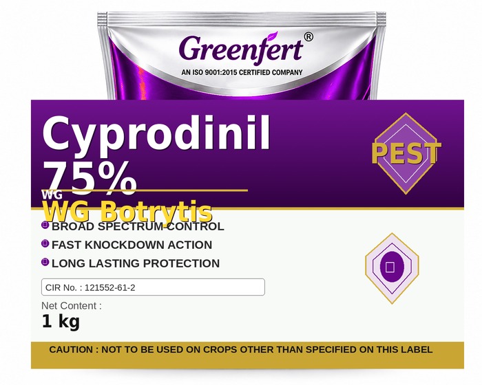 Cyprodinil 75% WG Botrytis — BOTRYTIS packaging bag