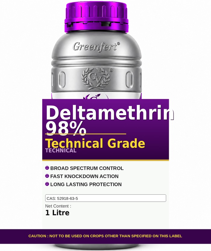 Deltamethrin 98% Technical Grade — technical grade jar