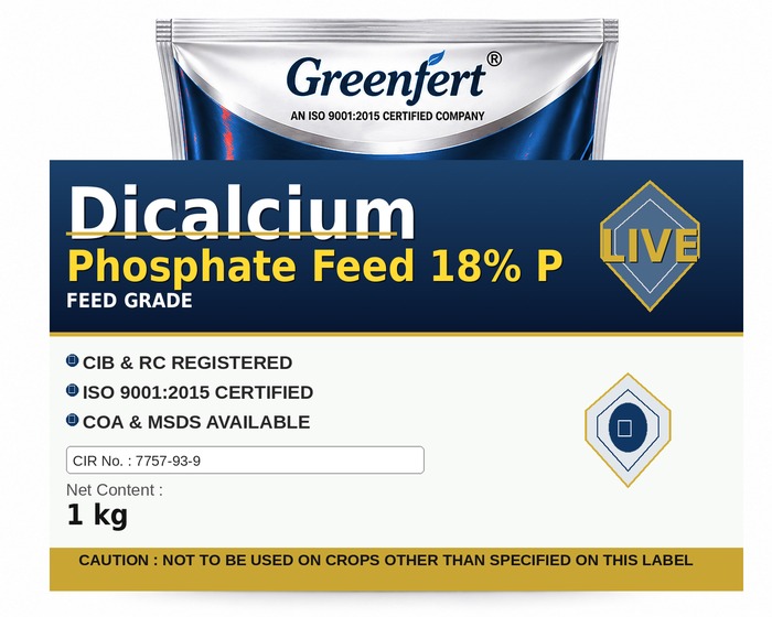 Greenfert Dicalcium Phosphate Feed 18% P — bottle packaging