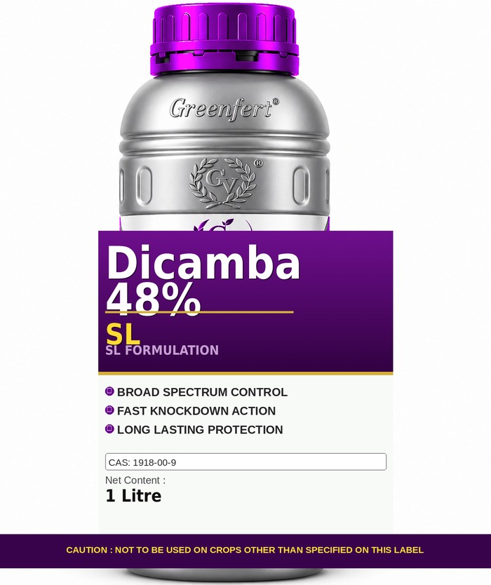 Dicamba 48% SL — bottle packaging