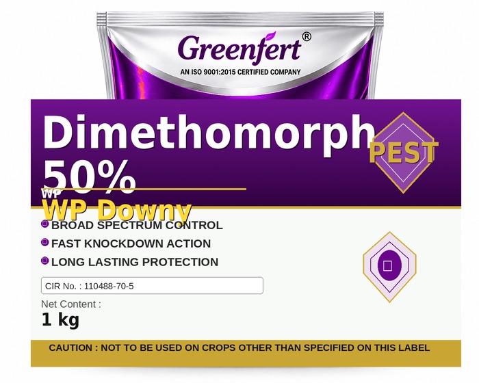 Dimethomorph 50% WP Downy — DOWNY packaging bag