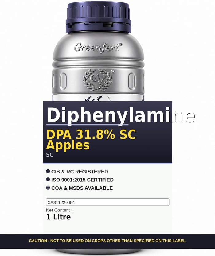 Greenfert Diphenylamine DPA 31.8% SC Apples — bottle packaging
