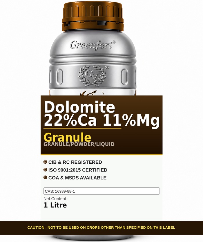 Greenfert Dolomite 22%Ca 11%Mg Granule — GRANULE packaging bag
