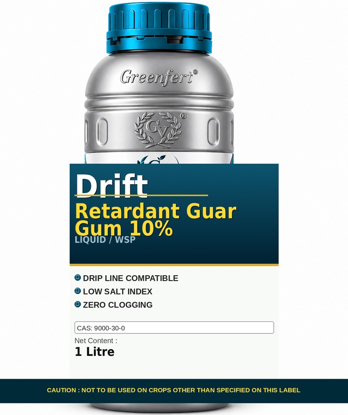 Greenfert Drift Retardant Guar Gum 10% — 10 packaging bag