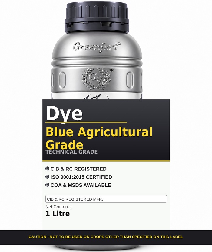 Dye Blue Agricultural Grade — technical grade jar